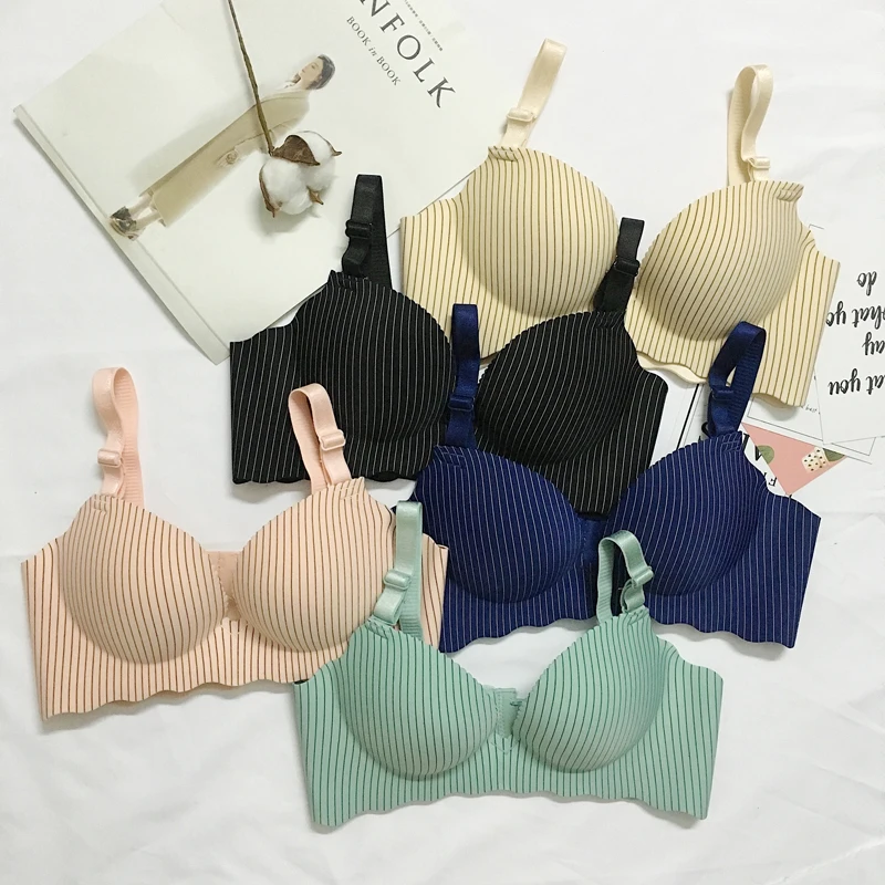 

BRZFMRVL gather breast duoble super push up bra winter autumn sping padded cup women bra lovely sexy brassiere 32-38 AB