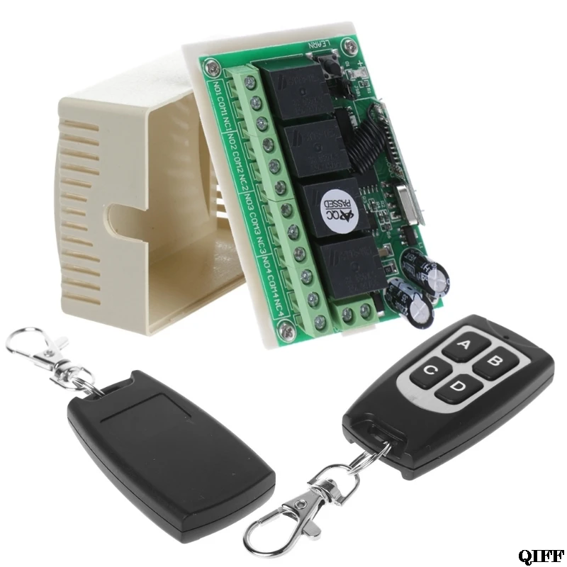 Wireless Remote Control DC 14V 4CH 315MHz Relay Switch 2 Transceiver + Receiver Mar28
Wireless Remote Control DC 14V 4CH 315MHz Relay Switch 2 Transceiver + Receiver Mar28
