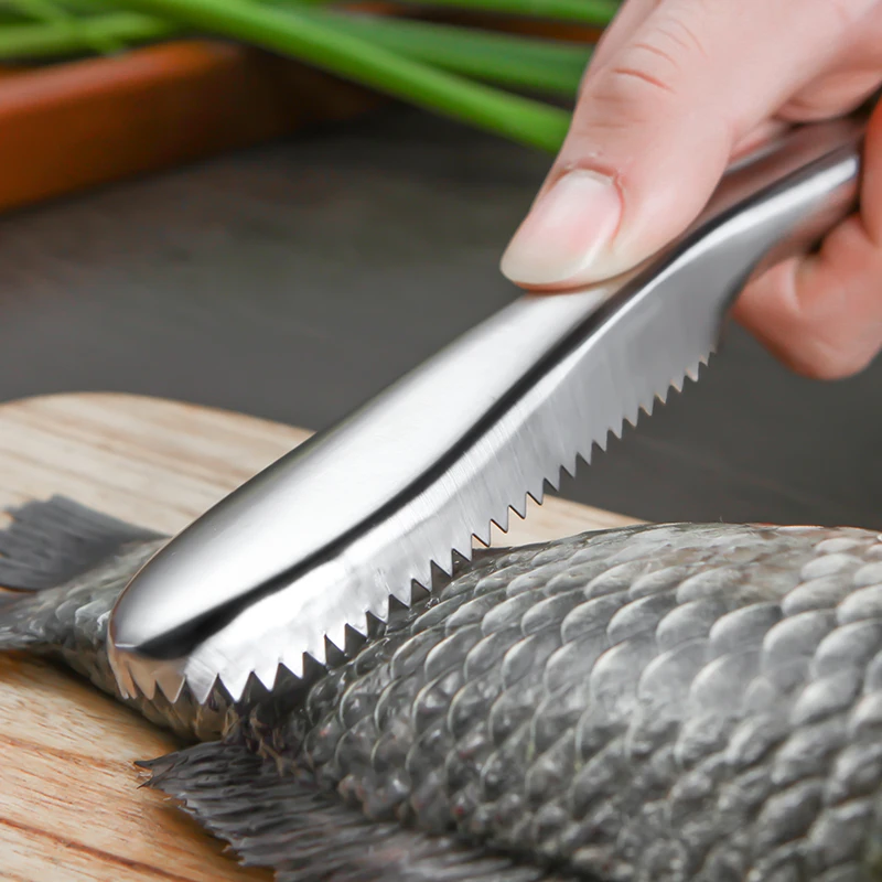 1PC Stainless Steel Cleaning Fish Scale Knife Fish Skin Scraper Peeler Remover Scaler Brush Seafood Tools Kitchen Gadgets
1PC Stainless Steel Cleaning Fish Scale Knife Fish Skin Scraper Peeler Remover Scaler Brush Seafood Tools Kitchen Gadgets