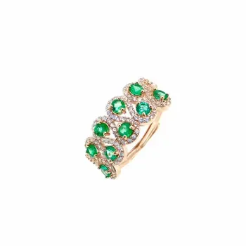 925 sterling silver real Natural green Emerald Rings fine Jewelry women wedding Christmas gift open new plant yhj030308agml
925 sterling silver real Natural green Emerald Rings fine Jewelry women wedding Christmas gift open new plant yhj030308agml