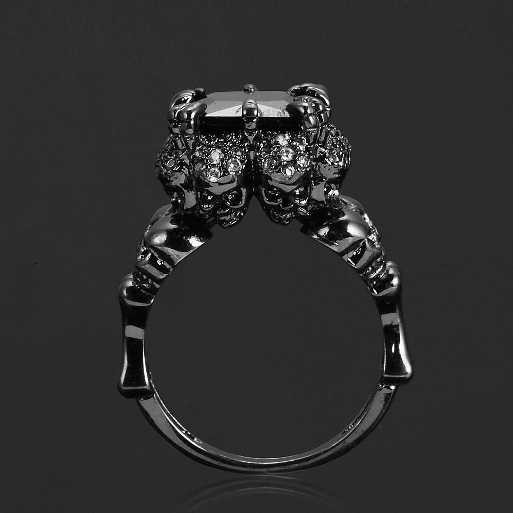 Image Fashion Ring Women Charming Black Gold wedding Rings