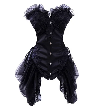 Hot New Sexy Lace Goth Punk Chest Binder Waist Trainer Tummy Control Women Waist Bodycon Corsets Cincher Bodysuits Body Shaper
Hot New Sexy Lace Goth Punk Chest Binder Waist Trainer Tummy Control Women Waist Bodycon Corsets Cincher Bodysuits Body Shaper