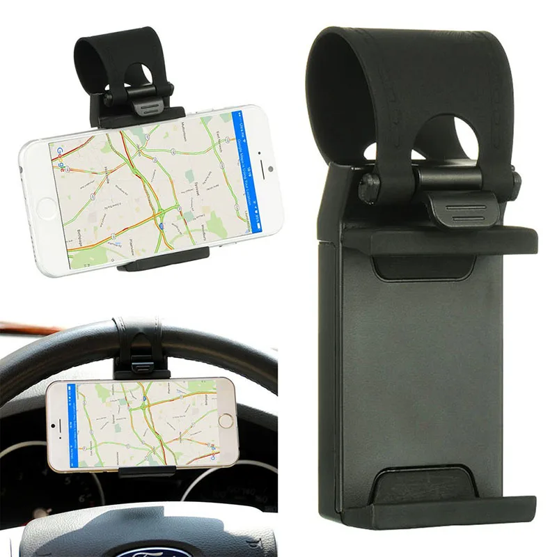 Universal Steering Wheel Stand Car Mount GPS Rubber Band Cell Phone Holder for iPhone6, 6S, 6Plus,Samsung Galaxy Black 5.5 Inch
Universal Steering Wheel Stand Car Mount GPS Rubber Band Cell Phone Holder for iPhone6, 6S, 6Plus,Samsung Galaxy Black 5.5 Inch