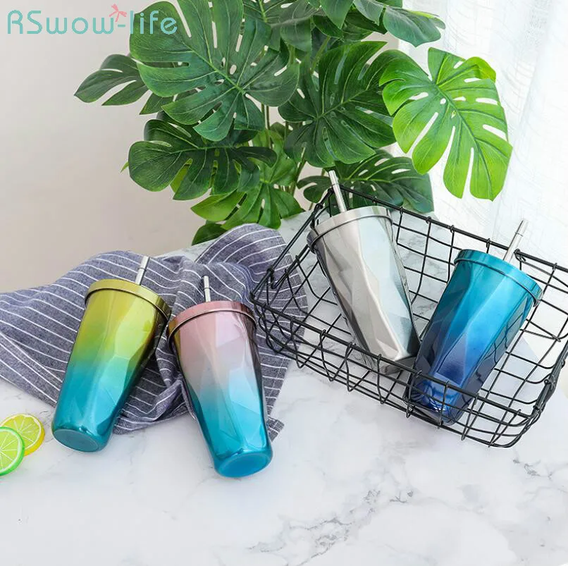 Gradient Color Stainless Steel Creative Large-capacity Straw Cup Men's and Women's Office Cup Creative Gifts
Gradient Color Stainless Steel Creative Large-capacity Straw Cup Men's and Women's Office Cup Creative Gifts