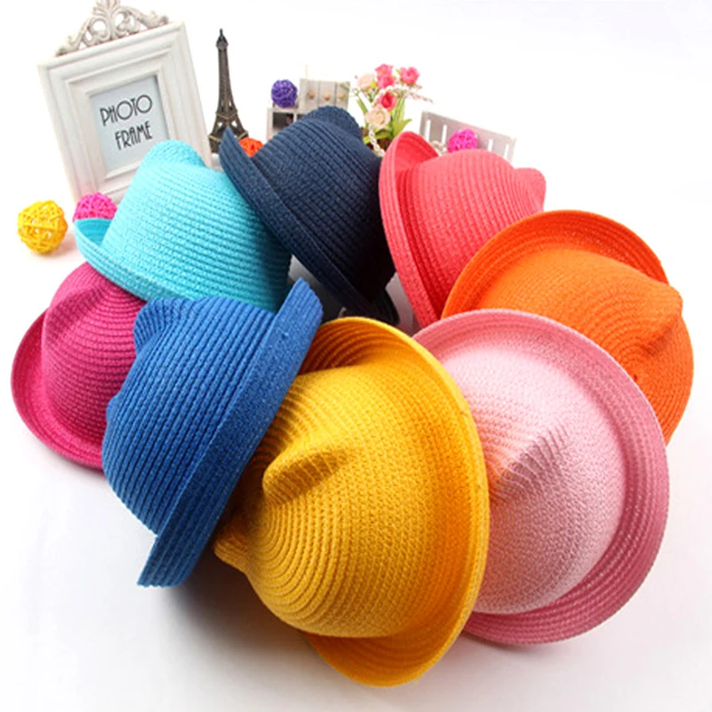Women Girls Cute Cat Ears Summer Hats Beach Straw Hat Fashion Baby Summer Kids Ear Shape Solid Sun Casquette
Women Girls Cute Cat Ears Summer Hats Beach Straw Hat Fashion Baby Summer Kids Ear Shape Solid Sun Casquette