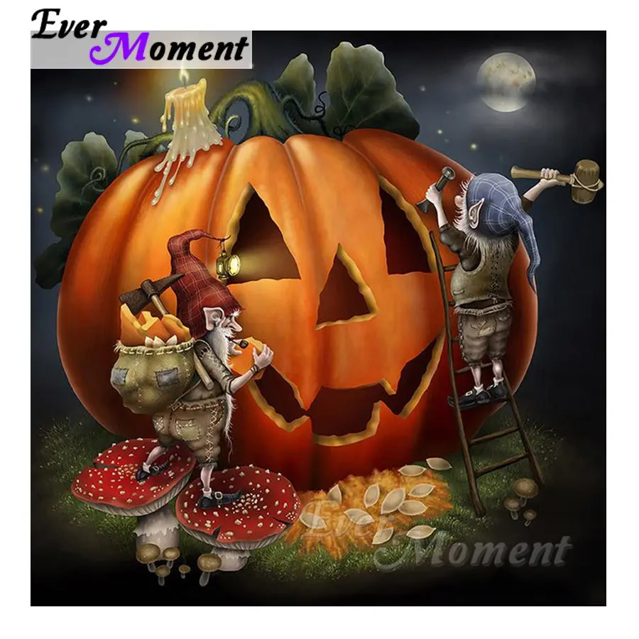 Ever Moment 5D DIY Diamond Painting Halloween Pumpkin Handmade Diamond Embroidery Rhinestone Cross Stitch Mosaic Decor S2F034
Ever Moment 5D DIY Diamond Painting Halloween Pumpkin Handmade Diamond Embroidery Rhinestone Cross Stitch Mosaic Decor S2F034
