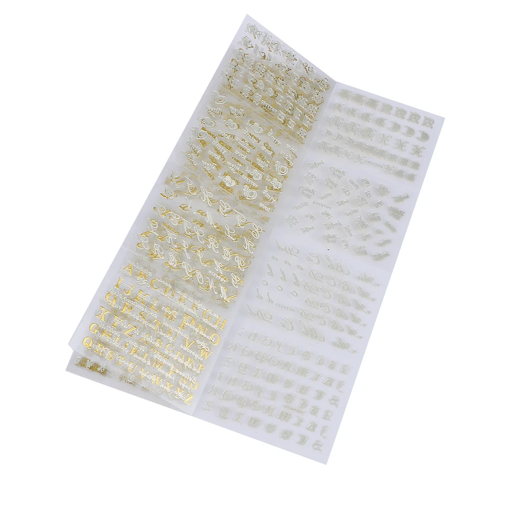 NEW 24Sheets English Alphabets Design Nail Art Stickers Nail Decor Decal DIY 3D Women Fashion Golden English Letter Nail Sticker
NEW 24Sheets English Alphabets Design Nail Art Stickers Nail Decor Decal DIY 3D Women Fashion Golden English Letter Nail Sticker