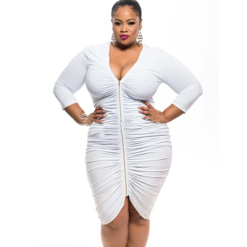 Plus size cotton women dress bodycon bandage summer midi sleeve v-neck dress women party dress 4455 vestidos
Plus size cotton women dress bodycon bandage summer midi sleeve v-neck dress women party dress 4455 vestidos