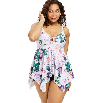 Wipalo Plus Size 5XL Floral Print Handkerchief Women'S Set Empire Waist Keyhole Cut Two Piece Beachwear Holiday Set For Summer
Wipalo Plus Size 5XL Floral Print Handkerchief Women'S Set Empire Waist Keyhole Cut Two Piece Beachwear Holiday Set For Summer