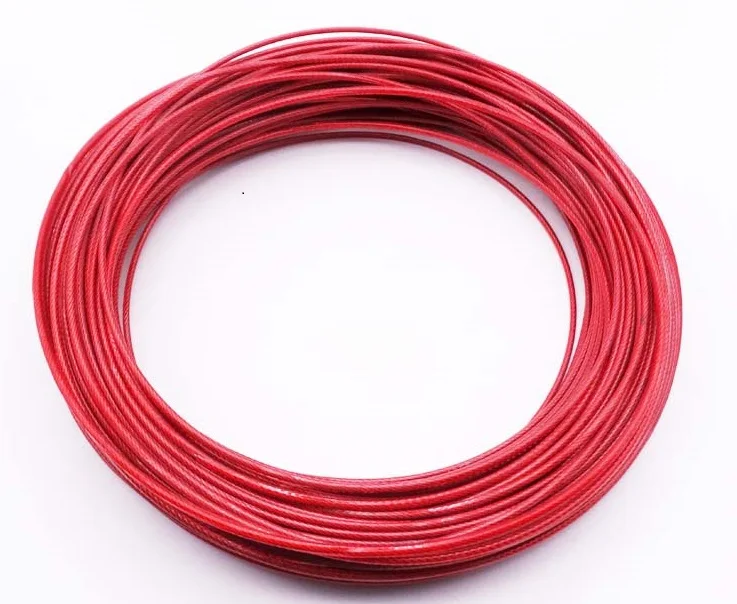 1.5MM--5MM, 3M-50M, 304 stainless steel wire rope with red covered cable clothesline rope lashing steel wire
1.5MM--5MM, 3M-50M, 304 stainless steel wire rope with red covered cable clothesline rope lashing steel wire