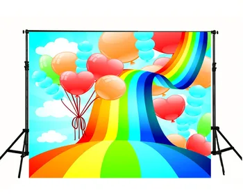 TR 8x8FT Flying Balloons Clouds Rainbow Wave Baby Newborn Photo Backdrops Blue Sky Custom Children Photography Studio Background
TR 8x8FT Flying Balloons Clouds Rainbow Wave Baby Newborn Photo Backdrops Blue Sky Custom Children Photography Studio Background