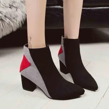 Vogue Women Boots Nice Pointed Toe Ankle Boots For Women Mixed Colors Female Casual Shoes Winter Women Bottes Femme
Vogue Women Boots Nice Pointed Toe Ankle Boots For Women Mixed Colors Female Casual Shoes Winter Women Bottes Femme