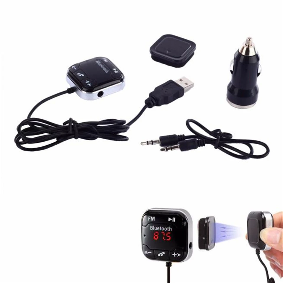 Handsfree Car Kit Wireless Bluetooth FM Transmitter USB SD LCD Remote MP3 Device
