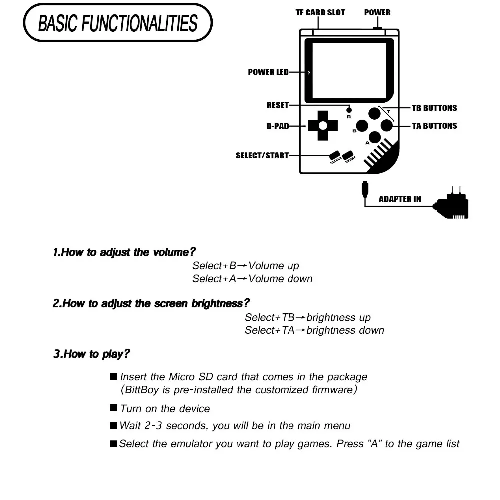 BittBoy Retro Video Game BittBoy Retro Video Game