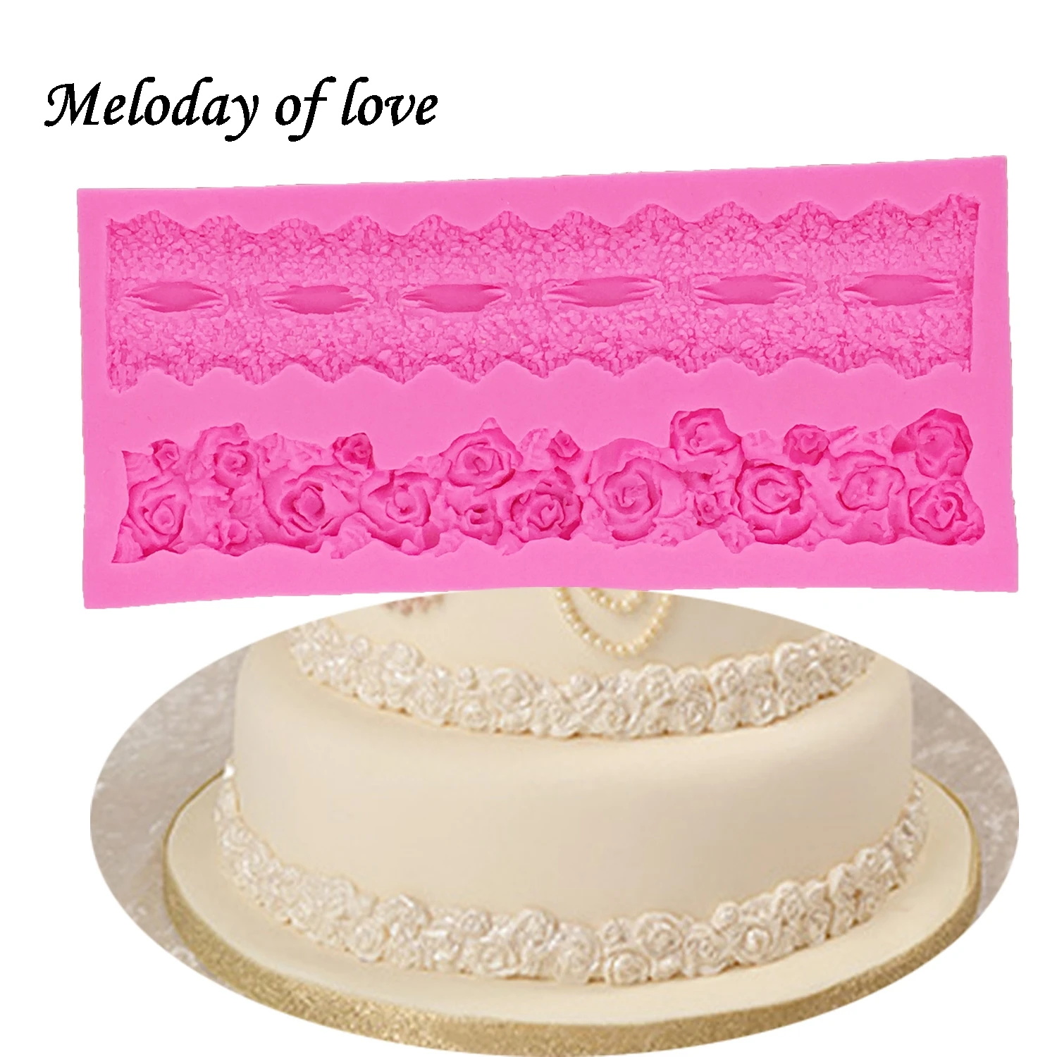 1Pcs DIY Flower Silicone Mold,Sugarcraft Cake Decorating Tools,Fondant Chocolate Molds Cake lace Border Mould T1268
1Pcs DIY Flower Silicone Mold,Sugarcraft Cake Decorating Tools,Fondant Chocolate Molds Cake lace Border Mould T1268
