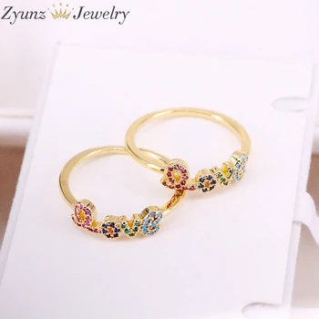 6PCS, Love Gold Multi-stone Ring Cubic Zirconia Rainbow Love Ring Sparking Bling Gold Color Open Ring
6PCS, Love Gold Multi-stone Ring Cubic Zirconia Rainbow Love Ring Sparking Bling Gold Color Open Ring