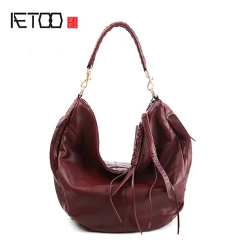 AETOO Pure leather Europe, Japan and South Korea fashion handbags leather shoulder portable diagonal ladies multi-purpose bag 
AETOO Pure leather Europe, Japan and South Korea fashion handbags leather shoulder portable diagonal ladies multi-purpose bag
