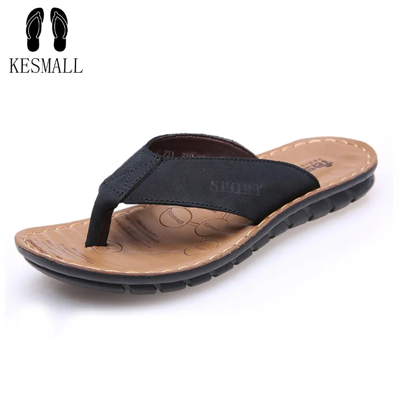 KESMAL Men's flip flops Genuine leather Slippers Summer fashion beach sandals shoes for men plus size Eur :38-47 pantufa HotWS61
KESMAL Men's flip flops Genuine leather Slippers Summer fashion beach sandals shoes for men plus size Eur :38-47 pantufa HotWS61