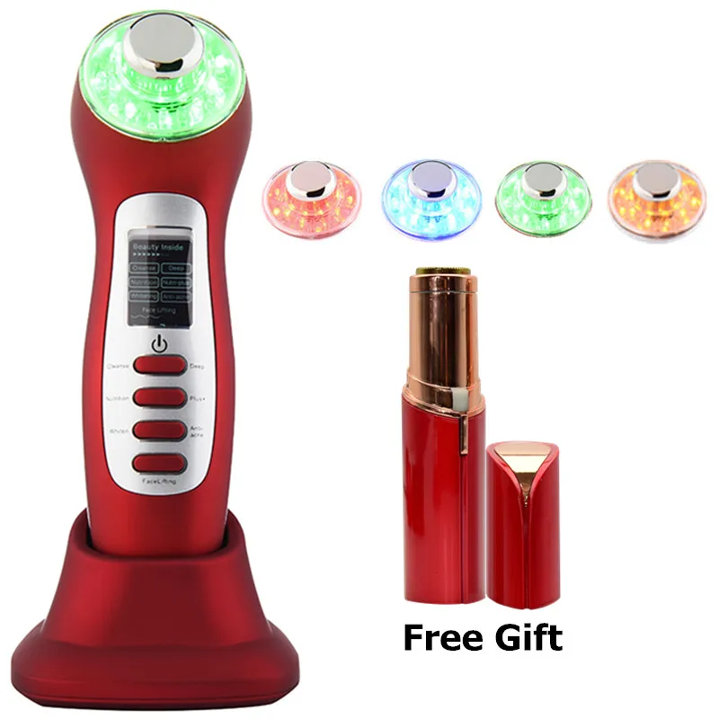 

Pro Vibration Massage Photon Acne Therapy Ultrasonic Galvanic Ion Face Cleansing Skin Rejuvenation Skin Care Wrinkle Removal
