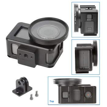 Protective Cage Case for DJI Osmo Action Camera with 52mm UV Lens & Hot Shoe Aluminum Alloy Housing Shell Frame Case Cover
Protective Cage Case for DJI Osmo Action Camera with 52mm UV Lens & Hot Shoe Aluminum Alloy Housing Shell Frame Case Cover