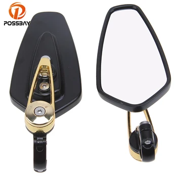 POSSBAY Black Golden Universal Motorcycle Mirrors Retrovisor Moto Handlebar End Side Rearview Mirror for Honda Yahama Ducati
POSSBAY Black Golden Universal Motorcycle Mirrors Retrovisor Moto Handlebar End Side Rearview Mirror for Honda Yahama Ducati