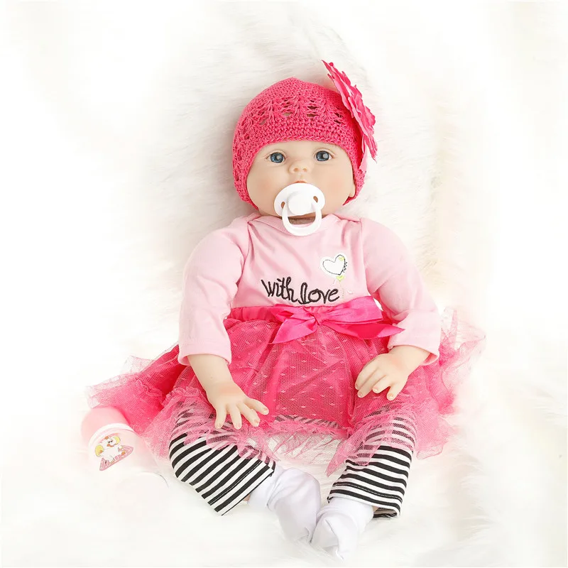 SanyDoll 22 inch 55 cm baby reborn Silicone dolls, lifelike doll reborn Red rose princess dress cute doll
SanyDoll 22 inch 55 cm baby reborn Silicone dolls, lifelike doll reborn Red rose princess dress cute doll