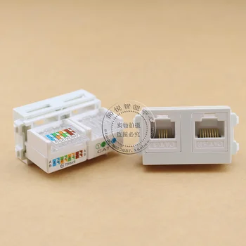 128 Type RJ45 Cat5E & RJ11 Cat3 Network Information Module Connector Socket Adapter
128 Type RJ45 Cat5E & RJ11 Cat3 Network Information Module Connector Socket Adapter