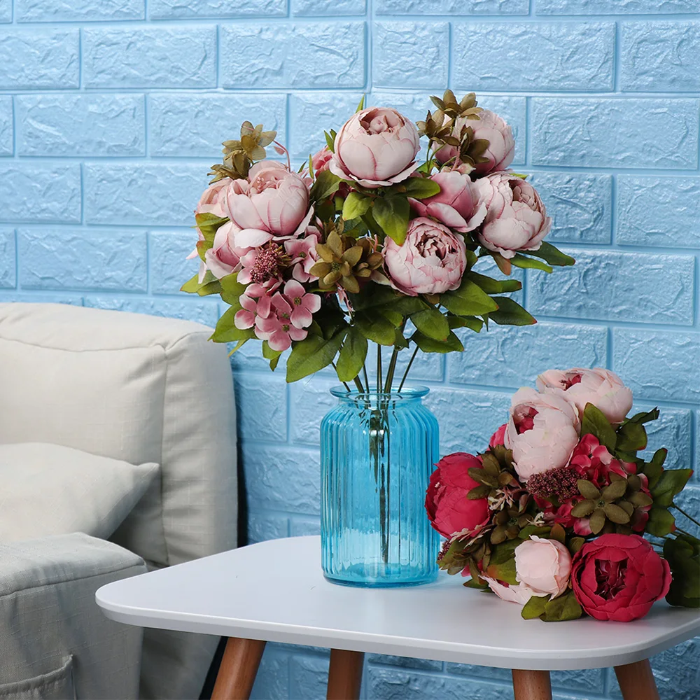 13 Heads Silk Artificial Peony Flowers Wedding Bouquet Home Party Decor Artificial Peony Flower Mother's Day Gifts
13 Heads Silk Artificial Peony Flowers Wedding Bouquet Home Party Decor Artificial Peony Flower Mother's Day Gifts