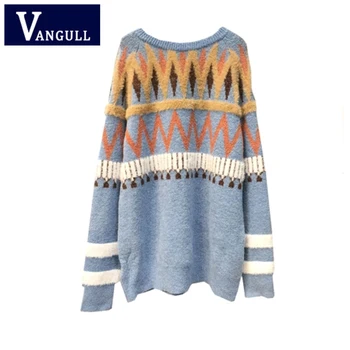 Vangull Sweaters Women's Autumn and Winter New Loose Korean Version Causal Thick Cotton Large Size Thin Pullover Female Out-Wear
Vangull Sweaters Women's Autumn and Winter New Loose Korean Version Causal Thick Cotton Large Size Thin Pullover Female Out-Wear