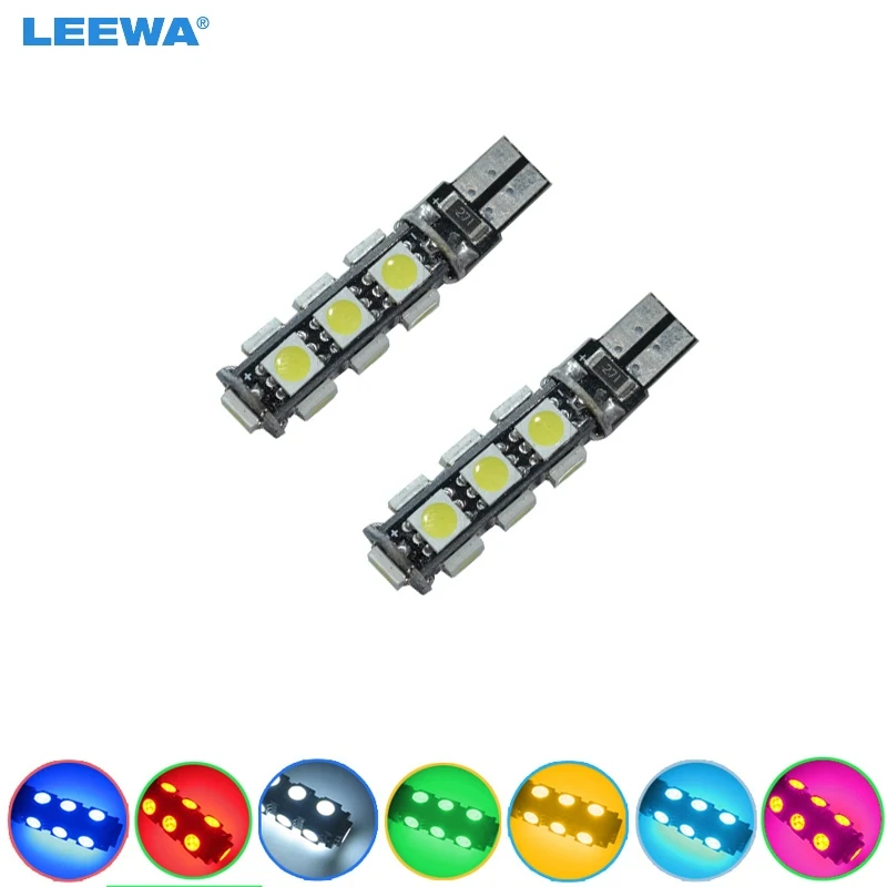 LEEWA 2pcs Car T10 194/168 Wedge 13-SMD 5050 LED Light CANBUS No Error Bulb 7-Color #CA3669
LEEWA 2pcs Car T10 194/168 Wedge 13-SMD 5050 LED Light CANBUS No Error Bulb 7-Color #CA3669
