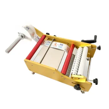 Manual adhesive sticker labeling machine for BOPP plastic/glass round bottles
Manual adhesive sticker labeling machine for BOPP plastic/glass round bottles