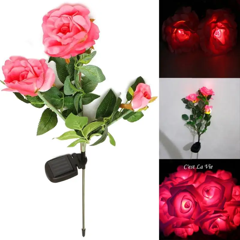 IP55 Waterproof Solar Flower LED Light 3 Rose Outdoor Garden Decoration Yard Landscape Light Lawn Lamp
IP55 Waterproof Solar Flower LED Light 3 Rose Outdoor Garden Decoration Yard Landscape Light Lawn Lamp