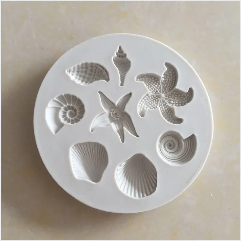 Cake Decoration Tools DIY Sea Creatures Conch Starfish Shell Fondant Cake Candy Silicone Molds Creative DIY Chocolate Mold
Cake Decoration Tools DIY Sea Creatures Conch Starfish Shell Fondant Cake Candy Silicone Molds Creative DIY Chocolate Mold