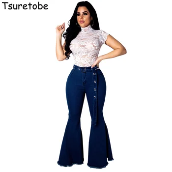 Tsureobe Casual Flare Jeans Pants Fashion Blue Bell Bottom Skinny Denim Pant Casual Female Pockets Long Wide Leg Trouser Vestido
Tsureobe Casual Flare Jeans Pants Fashion Blue Bell Bottom Skinny Denim Pant Casual Female Pockets Long Wide Leg Trouser Vestido