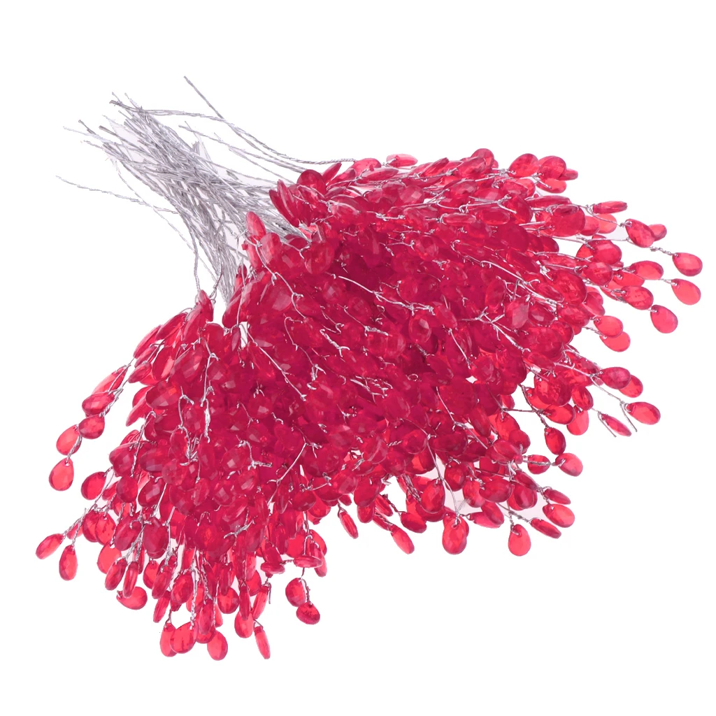 50pcs Water Drop Artificial Acrylic Flower Picks Crystal Diamante Flower Branches Water Drop Bead For Party Wedding Floral Decor 50pcs Water Drop Artificial Acrylic Flower Picks Crystal Diamante Flower Branches Water Drop Bead For Party Wedding Floral Decor