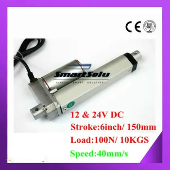 Free shipping 40mm/s 6inch/ 150mm Stroke, 12/ 24V DC 100N/10KGS Force Mini Linear Actuator-Model SL14
Free shipping 40mm/s 6inch/ 150mm Stroke, 12/ 24V DC 100N/10KGS Force Mini Linear Actuator-Model SL14