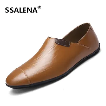 Men Casual Leather Shoes Slip On Pointed Toe Shallow Flat Shoes Summer Beach Mens Cut Out Breathable Driving Shoes AA11569
Men Casual Leather Shoes Slip On Pointed Toe Shallow Flat Shoes Summer Beach Mens Cut Out Breathable Driving Shoes AA11569