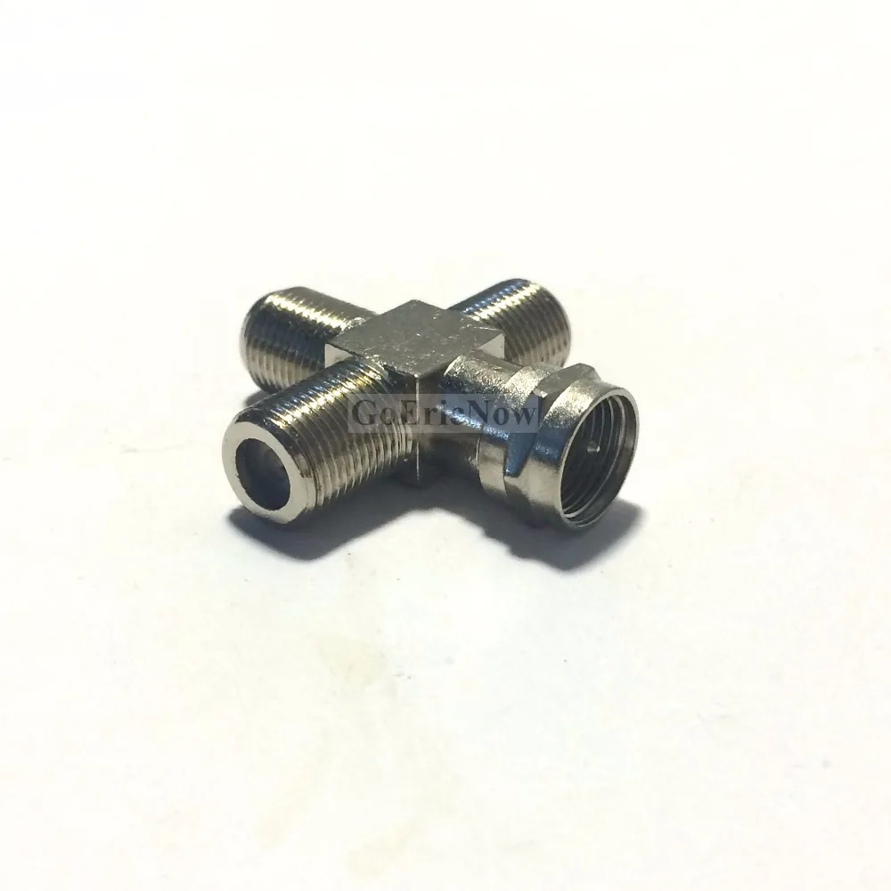 1pcs RF Coaxial F Male to Triple Female Plug jack 3 in 1 TV Plug T Type Antenna adapter Connector
1pcs RF Coaxial F Male to Triple Female Plug jack 3 in 1 TV Plug T Type Antenna adapter Connector
