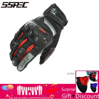 SSPEC Motorcycle Gloves Leather Touch Screen Moto Glove Men Protective Gears Motocross Glove Cycling Bike Luvas da motocicleta
SSPEC Motorcycle Gloves Leather Touch Screen Moto Glove Men Protective Gears Motocross Glove Cycling Bike Luvas da motocicleta