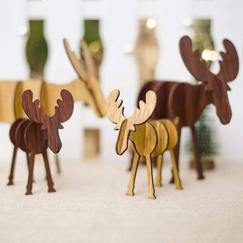 1PC Christmas Decoration Wooden Crafts Elk Deer Pendants Ornaments DIY Ornaments Xmas Tree Kid Gift Christmas Party Decoration
1PC Christmas Decoration Wooden Crafts Elk Deer Pendants Ornaments DIY Ornaments Xmas Tree Kid Gift Christmas Party Decoration