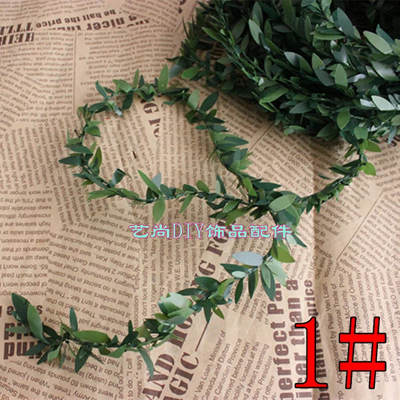 2m Artificial Green Flower Nylon iron wire Leaves Rattan DIY Garland Accessory For Wedding Decoration Artificial Scrapbooking
2m Artificial Green Flower Nylon iron wire Leaves Rattan DIY Garland Accessory For Wedding Decoration Artificial Scrapbooking