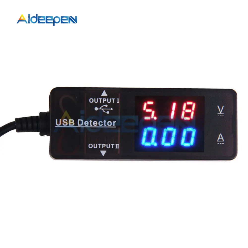 LED Digital Voltmeter Ammeter USB Charger Doctor Voltage Current Meter Power Tester Detector with USB Cable
LED Digital Voltmeter Ammeter USB Charger Doctor Voltage Current Meter Power Tester Detector with USB Cable