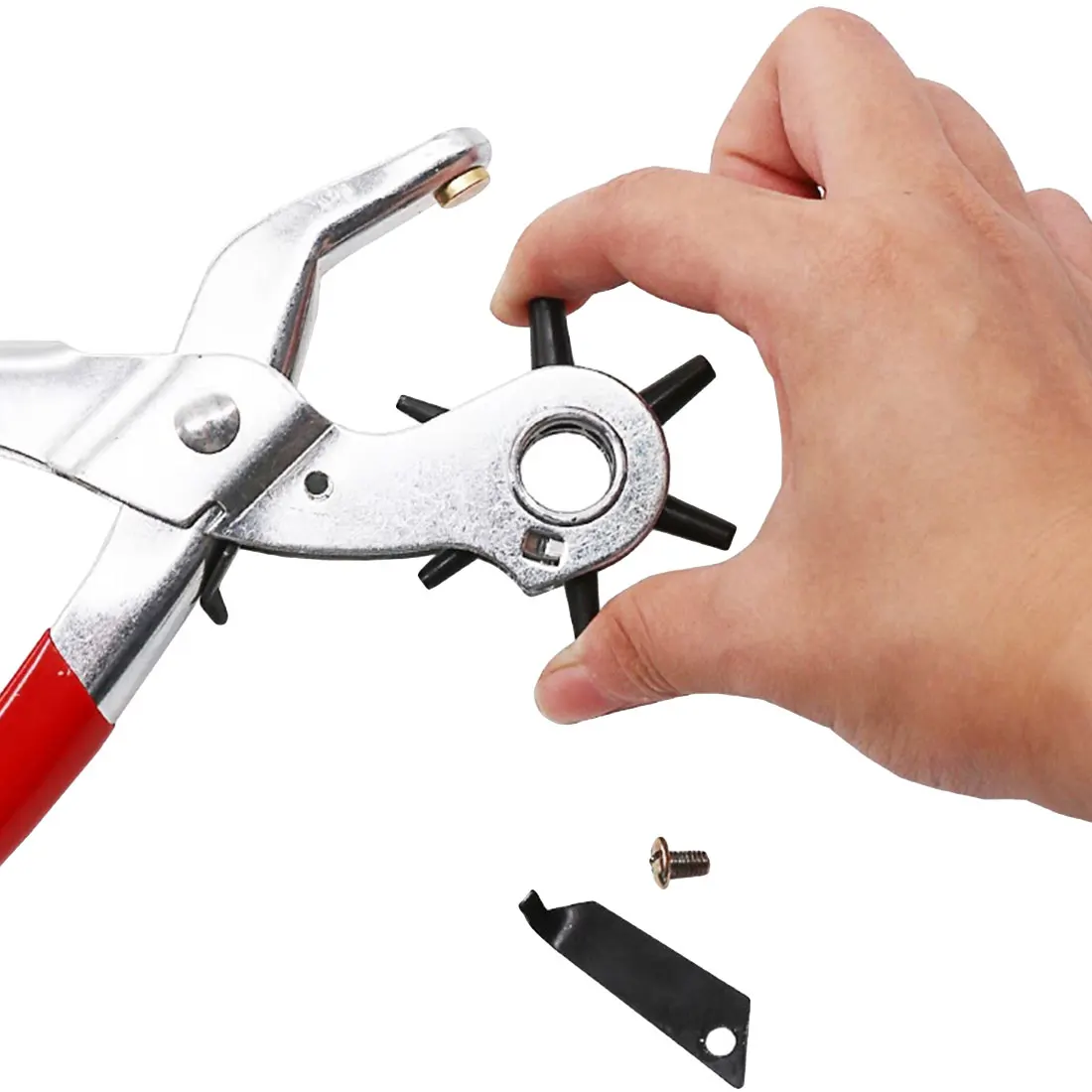 Punch Plier Hole Punching Machine Household leathercraft Watchband Strap Machine Bag Setter Sewing Puncher Revolve Tool
Punch Plier Hole Punching Machine Household leathercraft Watchband Strap Machine Bag Setter Sewing Puncher Revolve Tool