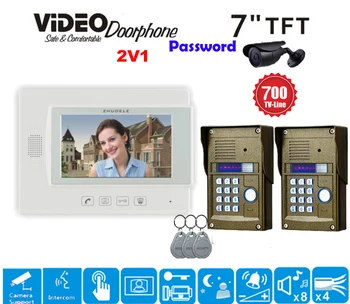 ZHUDELE Top Quality 7" LCD Monitor Speakerphone Intercom Color Video Door Phone Doorbell Access Control System IR Doorphone
ZHUDELE Top Quality 7" LCD Monitor Speakerphone Intercom Color Video Door Phone Doorbell Access Control System IR Doorphone