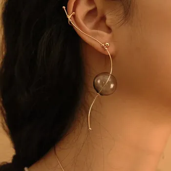 ins Cool Style Copper Simple Glass Ball Wire Ear Cuff For Women Original Hot Korean Long Earrings For Women 2018 Brincos Jewelry
ins Cool Style Copper Simple Glass Ball Wire Ear Cuff For Women Original Hot Korean Long Earrings For Women 2018 Brincos Jewelry