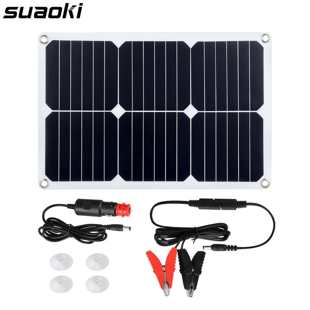 Suaoki 18V 18W Portable Solar Panel 1A Max Car Battery Charger for Automobile Motorcycle
Suaoki 18V 18W Portable Solar Panel 1A Max Car Battery Charger for Automobile Motorcycle