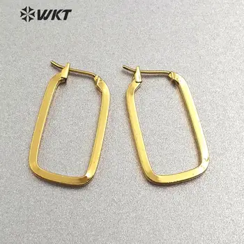 WT-JFE16 New Arrival Rectangle Hoops Earring Wires With High Quality Electroplate For Women Earring Making Findings 16*30mm
WT-JFE16 New Arrival Rectangle Hoops Earring Wires With High Quality Electroplate For Women Earring Making Findings 16*30mm