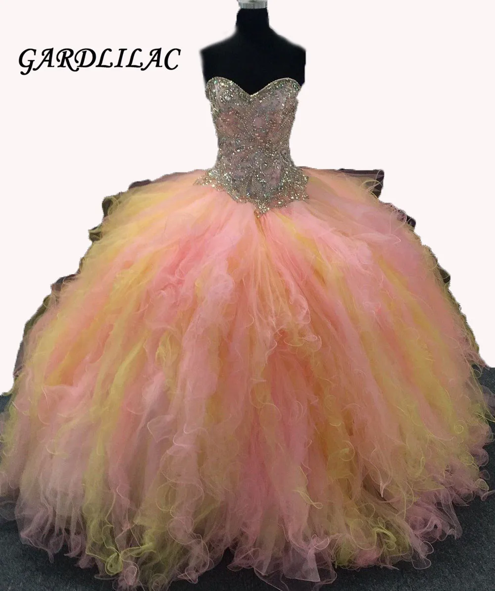 Colorful Quinceanera Dresses Long Prom Party Beaded Ball Gown Bridal Dresses vestidos de 15 anos Sweet 16 Dresses
Colorful Quinceanera Dresses Long Prom Party Beaded Ball Gown Bridal Dresses vestidos de 15 anos Sweet 16 Dresses