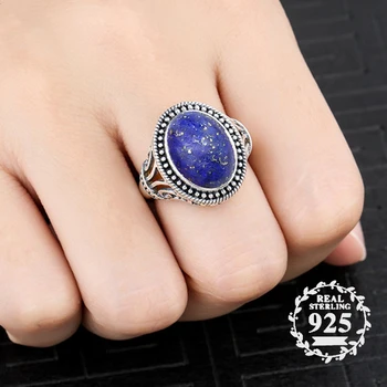 10*14mm 6.18 Sale S925 Sterling Silver Asia Lapis Rings Exaggerated Rings Chinatown Afghanistan Retro Gemstone
10*14mm 6.18 Sale S925 Sterling Silver Asia Lapis Rings Exaggerated Rings Chinatown Afghanistan Retro Gemstone