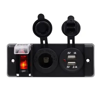 New waterproof car trailer car charging switch dual usb charger cigarette socket power socket
New waterproof car trailer car charging switch dual usb charger cigarette socket power socket